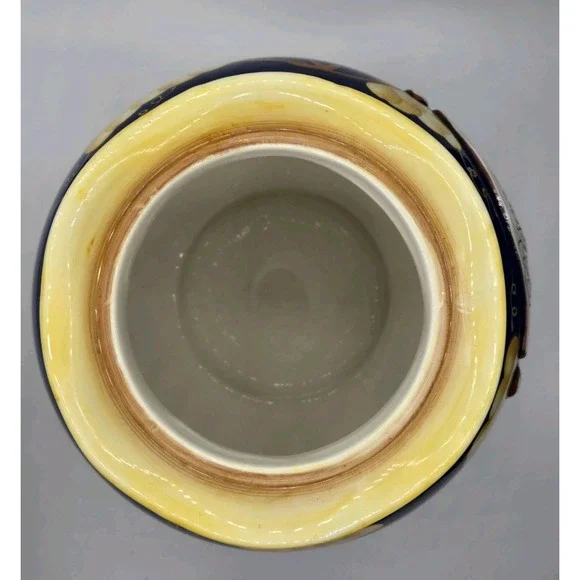 Large Biscotti Ceramic Cookie Jar Canister for Nonni's Tuscan Fruit Design EUC - Picture 6 of 15